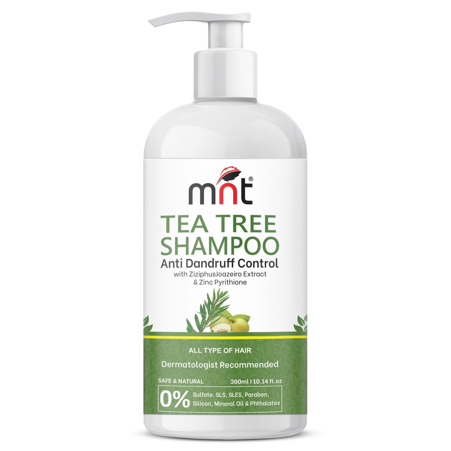 Tea Tree Anti Dandruff Hair Care Combo - Tea Tree Shampoo 300ml + Tea Tree Scalp Serum 100ml