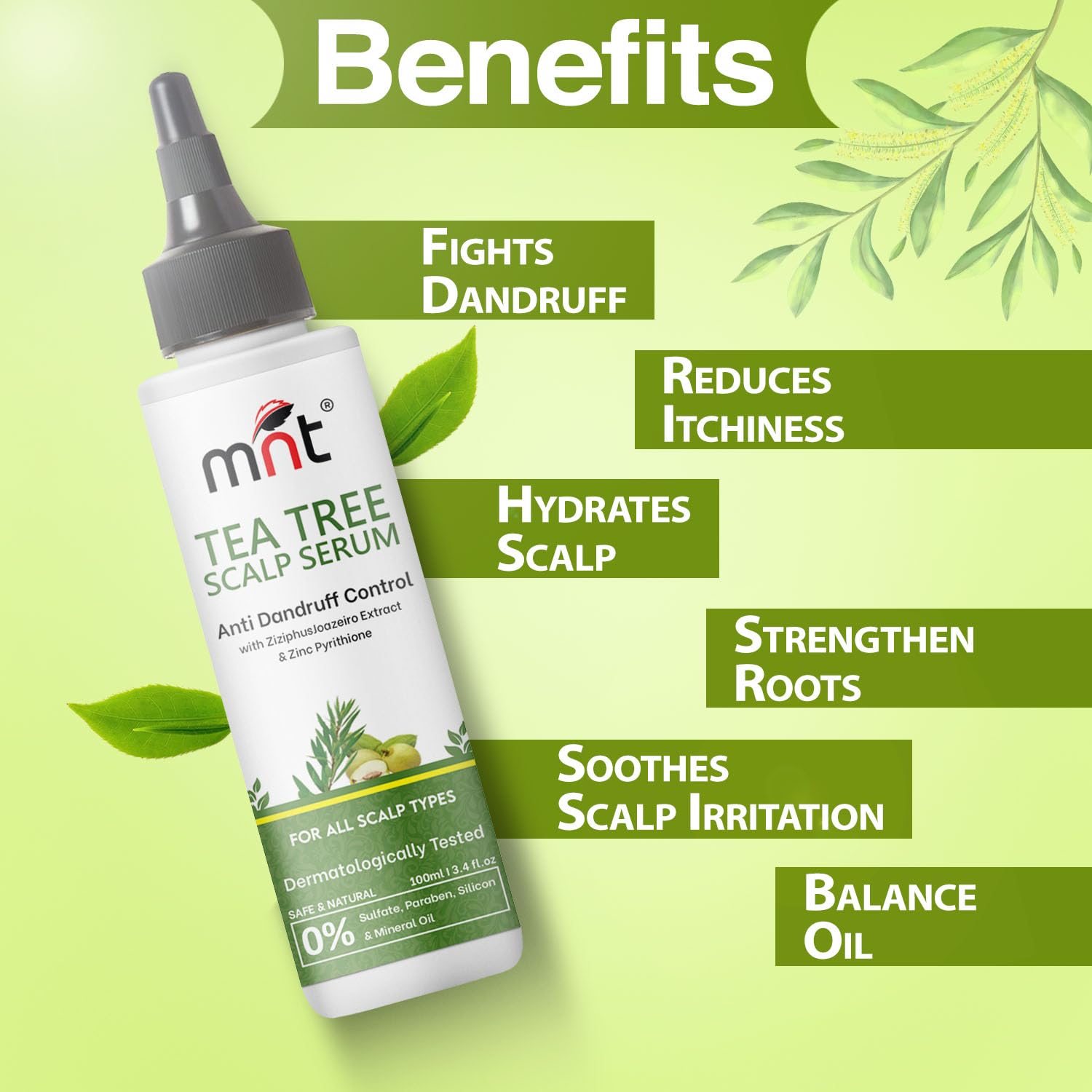 Tea Tree Anti-Dandruff Scalp Serum 100 ml